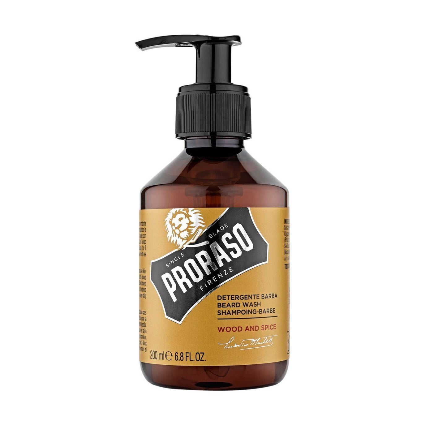 Шампунь для бороди Proraso Wood &amp; Spice Beard Wash, 200 мл